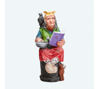 Садовая фигура Баба-Яга с книгой 40х65х95см