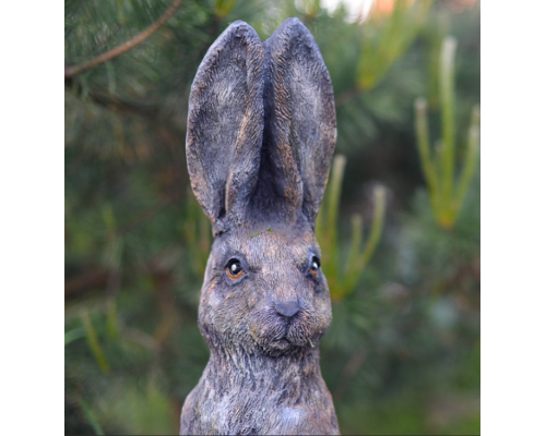 купить Садовая фигура зайцы на пне (цветник)