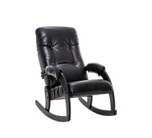 Кресло-качалка Модель 67 Венге, к/з Vegas Lite Black