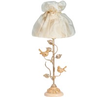 Настольная лампа Терра Spring Айвори с абажуром Мадлен Жемчуг