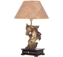 Настольная лампа с бюро Лошадь императора с абажуром №38 Кофе
