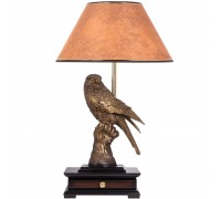 Настольная лампа с бюро Соколиная охота с абажуром №38 Прс тканевый