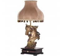 Настольная лампа с бюро Лошадь императора с абажуром Классика Капучино