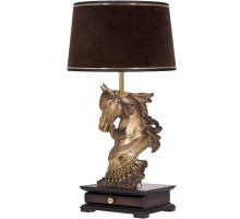 Настольная лампа с бюро Лошадь императора с абажуром Тюссо Конфети Шоколад