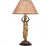 Настольная лампа Гречанка Бронза с абажуром №38 Каледония Мокко