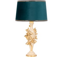 Настольная лампа Орхидея Лира Айвори с абажуром Тюссо Мурена