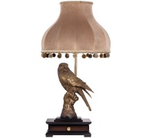 Настольная лампа с бюро Соколиная охота с абажуром Классика Капучино