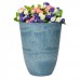 купить Высокий горшок для цветов голубой камень 29x36 greenship