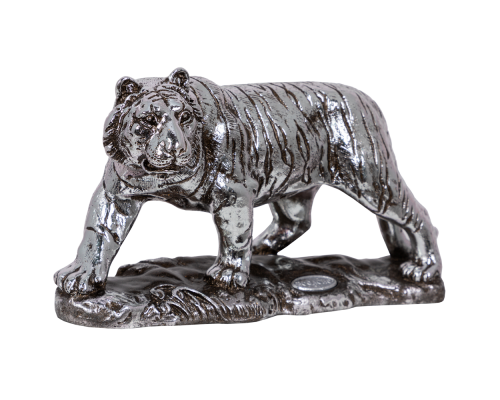 заказать Крадущийся тигр (скульптура) айс античное серебро