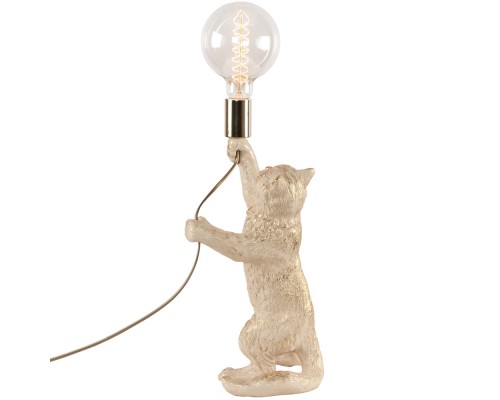 заказать Настольная лампа кот эдисон айвори