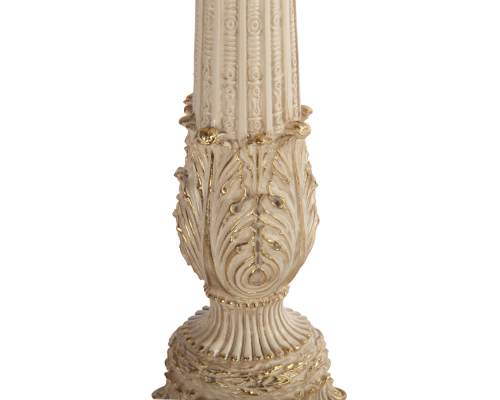 купить Настольная лампа колонна испанская айвори маргарита персик