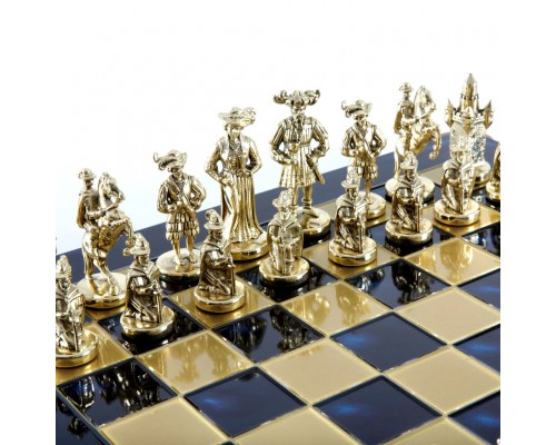купить Шахматы бронзовые Рыцари Средневековья MP-S-12-C-44-BLU
