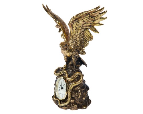 купить Часы настольные Орел на скале бронза