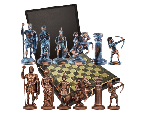 купить Шахматы подарочные  Античные войны MP-S-10-B-44-BRO