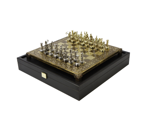 купить Шахматы с фигурами из бронзы Античные войны MP-S-15-28-MBRO
