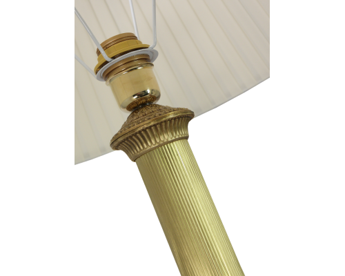 заказать Лампа настольная интерьерная на бронзовом основании с тканевым абажуром OB-213-AG