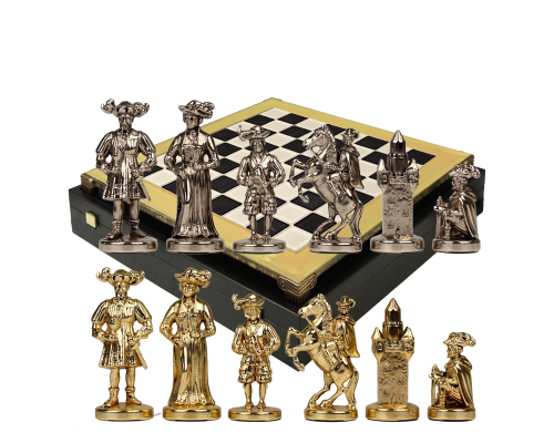 купить Шахматы бронзовые Рыцари Средневековья
