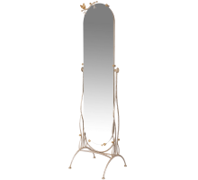 Напольное зеркало терра айвори мраморное золото