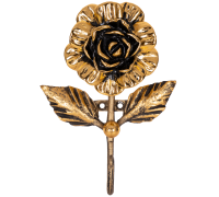 Настенный крючок роза прованса баккара бронза