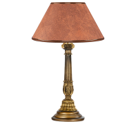 Настольная лампа Колонна Испанская Бронза Персик-169465