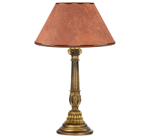 Настольная лампа Колонна Испанская Бронза Персик-169465