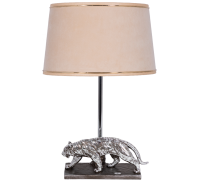 Настольная лампа Тигр Античное Серебро Тюссо Конфети Айвори