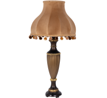 Настольная лампа Ваза Ребристая Бронза Классика Поталь-149031