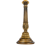 Настольная лампа колонна испанская бронза маргарита фиолет