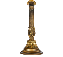Настольная лампа колонна испанская бронза маргарита фиолет