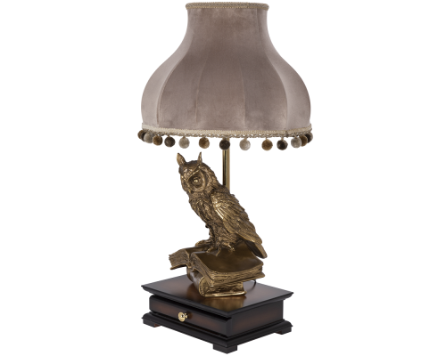доставка Настольная лампа с бюро Ученый Филин Классика Капучино-169471