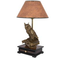 Настольная лампа с бюро Ученый Филин Персик-169460