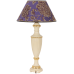 получить Настольная лампа ваза ребристая айвори маргарита фиолет