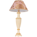 заказать Настольная лампа ваза ребристая айвори маргарита персик