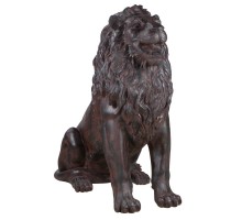 Садовая скульптура лев тюдор шоколад