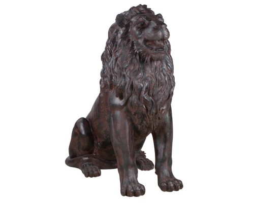 заказать Садовая скульптура лев тюдор шоколад