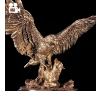 Статуэтка поединок орла с шакалом 2 бронза