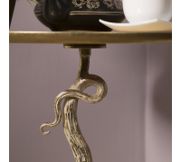 Столик декоративный жемчужный гранат айвори мраморное золото
