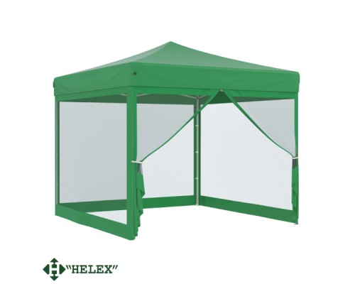 заказать Тент-шатер быстросборный Helex 4351 3x3х3м полиэстер зеленый