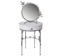 Туалетный столик и зеркало терра серебро