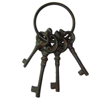 Вешалка крючок для одежды настенная ключи YM-KR-0624