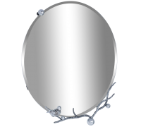 Зеркало настенное терра бранч айс античное серебро