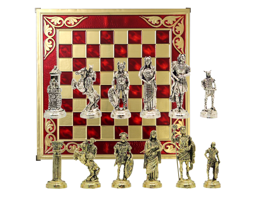 заказать Шахматы подарочные  римляне vs галлы MN-513-RD-GS