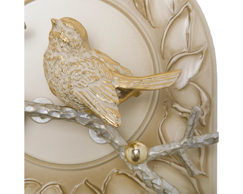 доставка Полка - ключница птичка терра (мини) айвори мраморное золото