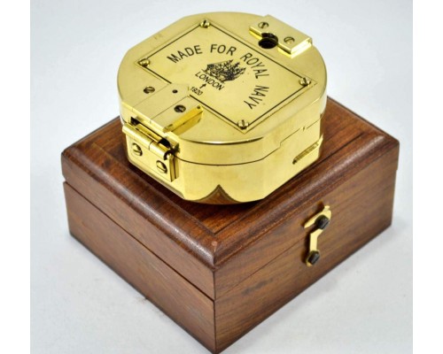 купить Морской компас brunton в деревянном футляре лого: made for royal navy NA-11197