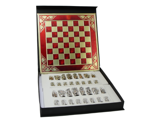 купить Шахматы сувенирные  Рококо MN-502-RD-GS