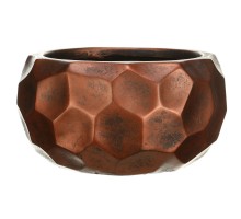 Mbowl29-bnz кашпо мозаик чаша, файберстоун, бронза, d29.5 h15 cm
