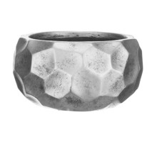Mbowl29-slv кашпо мозаик чаша, файберстоун, серебро, d29.5 h15 cm