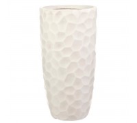 Mvase23-aw кашпо мозаик ваза, файберстоун, слоновая кость, d23 h46 cm