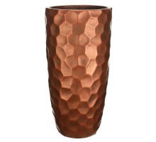 Mvase31-bnz кашпо мозаик ваза, файберстоун,бронза, d31.5 h61 cm