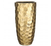 Mvase31-gld кашпо мозаик ваза, файберстоун,золото, d31.5 h61 cm
